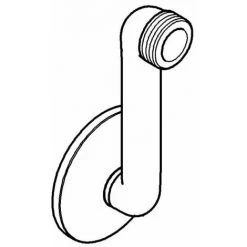 Grohe S-Anschluss Chrom 12465000 1/2" X 3/4" Verstellbarkeit 55mm Schraubrosette -GROHE SHOP 44153918 2