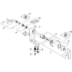 Grohe Eurostyle Cosmopolitan Vertica-Einhand-Wannenbatterie 1/2" Chrom 23302000 -GROHE SHOP 44154990 4