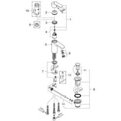 Grohe Eurostyle Cosmopolitan Einhand-Waschtischbatterie 1/2" S-Size Chrom 33561002 -GROHE SHOP 44155634 4