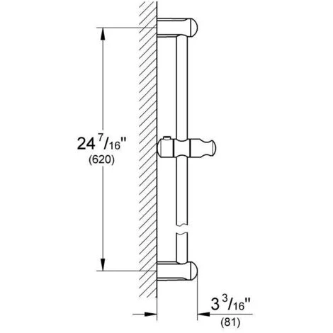 Grohe Tempesta Brausestange 600 Mm Chrom 27523000 6 Grohe Tempesta Brausestange 600 Mm Chrom 27523000 – Bild 4