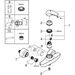Grohe Eurostyle Einhand-Brausebatterie 1/2" Chrom 23722003 -GROHE SHOP 44155934 4