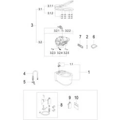 Grohe Sensia Arena Dusch-WC Komplettanlage Für Unterputzspülkästen Wandmontage 39354SH1 -GROHE SHOP 44156122 3