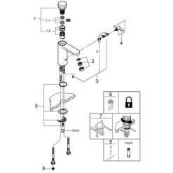 Grohe Eurosmart CT Selbstschluss-Waschtischbatterie Mit Mischung Und Temperaturbegrenzer Chrom 36317000 8 Grohe Eurosmart CT Selbstschluss-Waschtischbatterie Mit Mischung Und Temperaturbegrenzer Chrom 36317000 -GROHE SHOP 44156872 2