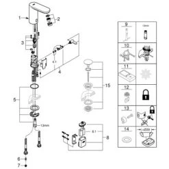 Grohe Eurosmart CE Infrarot-Elektronik Für Waschtisch 1/2" Mit Mischung Und Temperaturbegrenzer Chrom 36327001 -GROHE SHOP 44157227 2
