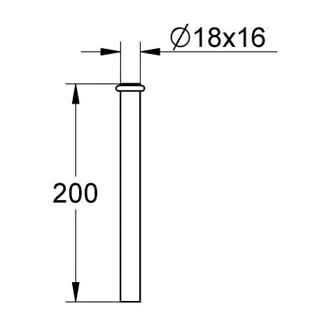 Grohe Urinalspülrohr Chrom 37035000 4005176143731 5 Grohe Urinalspülrohr Chrom 37035000 4005176143731 – Bild 3