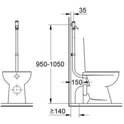 Grohe DAL-Voll-Automatic-Spüler Für WC Chrom 37141000 -GROHE SHOP 44159510 5