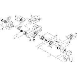 Grohe Eurodisc Cosmopolitan Einhand-Brausebatterie 1/2" Chrom 33569002 -GROHE SHOP 44160128 5