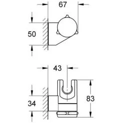 Grohe Relexa Handbrausehalter Chrom 28623000 -GROHE SHOP 44160588 5