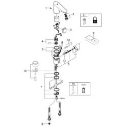 Grohe Europlus E Infrarot-Elektronik Für Waschtisch 1/2" Mit Mischung Und Temperaturbegrenzer Chrom 36207001 -GROHE SHOP 44160972 2