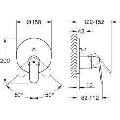 Grohe Eurosmart Cosmopolitan Einhand-Wannenbatterie Chrom 24045000 -GROHE SHOP 44161108 5