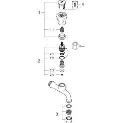 Grohe Costa Auslaufventil 1/2" Chrom 30098001 -GROHE SHOP 44161338 4