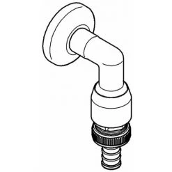 Grohe Original WAS® Schlauchanschlussbogen 1/2" Chrom 41126000 -GROHE SHOP 44161581 2