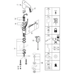 Grohe Europlus E Infrarot-Elektronik Für Waschtisch 1/2" Mit Mischung Und Temperaturbegrenzer Chrom 36015001 -GROHE SHOP 44161727 5