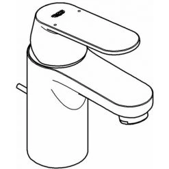 Grohe Eurosmart Cosmopolitan Einhand-Waschtischbatterie 1/2" S-Size Chrom 32825000 -GROHE SHOP 44161878 2