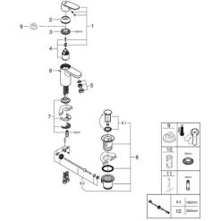 Grohe Eurosmart Cosmopolitan Einhand-Waschtischbatterie 1/2" S-Size Chrom 32825000 -GROHE SHOP 44161878 4