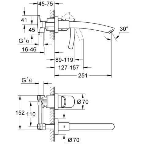 Grohe Einhand Unterputz-Universal-Einbaukörper 1/2" 33769000 4 Grohe Einhand Unterputz-Universal-Einbaukörper 1/2" 33769000 – Bild 2