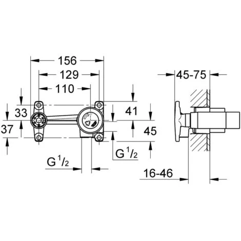 Grohe Einhand Unterputz-Universal-Einbaukörper 1/2" 33769000 6 Grohe Einhand Unterputz-Universal-Einbaukörper 1/2" 33769000 – Bild 4