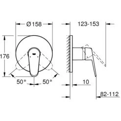 Grohe Eurodisc Cosmopolitan Einhand-Brausebatterie Chrom 24055002 11 Grohe Eurodisc Cosmopolitan Einhand-Brausebatterie Chrom 24055002 -GROHE SHOP 44164977 5