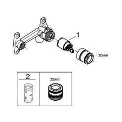 Grohe Einhand Unterputz-Universal-Einbaukörper 1/2" 23200000 -GROHE SHOP 44166263 5