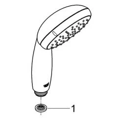 Grohe Tempesta 100 Handbrause 1 Strahlart Chrom 27852001 -GROHE SHOP 44167146 5