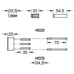 Grohe Verlängerungsset 46191000 4005176119996 -GROHE SHOP 44170480 3