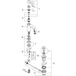 Grohe Eurostyle Cosmopolitan Einhand-Waschtischbatterie 1/2" S-Size Chrom 23037002 -GROHE SHOP 44171648 5