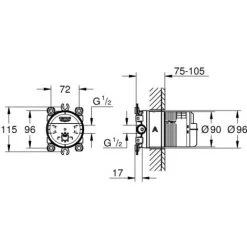 Grohe Rainshower Universal Unterputz-Einbaukörper 1/2" 26483000 -GROHE SHOP 44172692 2