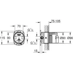 Grohe Rainshower Universal Unterputz-Einbaukörper 1/2" 26483000 -GROHE SHOP 44172692 3