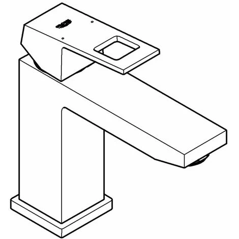 Grohe Eurocube Einhand-Waschtischbatterie 1/2" M-Size Chrom 23446000 5 Grohe Eurocube Einhand-Waschtischbatterie 1/2" M-Size Chrom 23446000 – Bild 3