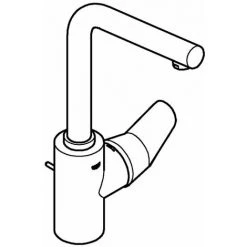 Grohe Eurodisc Cosmopolitan Einhand-Waschtischbatterie 1/2" L-Size Chrom 23054003 7 Grohe Eurodisc Cosmopolitan Einhand-Waschtischbatterie 1/2" L-Size Chrom 23054003 -GROHE SHOP 44172898 2