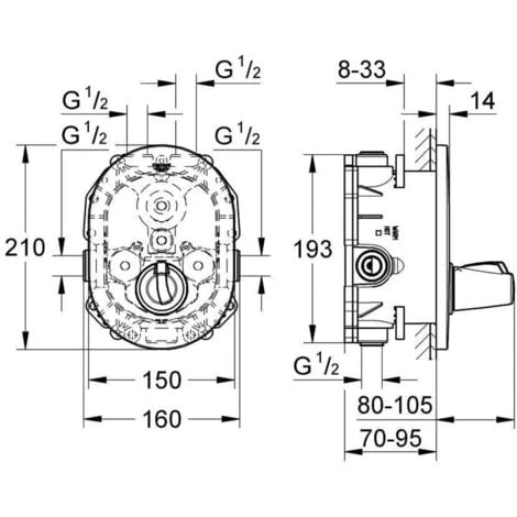 Grohe Rapido T Unterputz-Thermostatbatterie 35500000 6 Grohe Rapido T Unterputz-Thermostatbatterie 35500000 – Bild 4