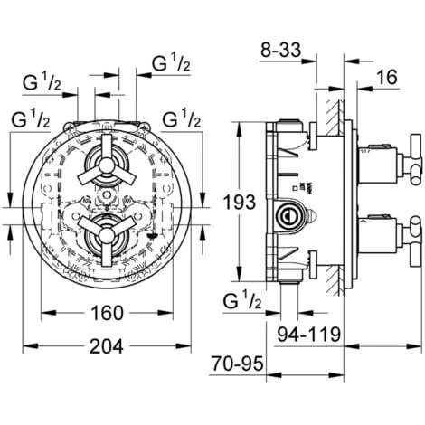 Grohe Rapido T Unterputz-Thermostatbatterie 35500000 7 Grohe Rapido T Unterputz-Thermostatbatterie 35500000 – Bild 5