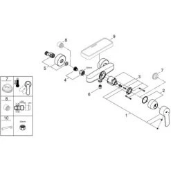 Grohe Eurostyle Cosmopolitan Einhand-Brausebatterie 1/2" Chrom 33590002 -GROHE SHOP 44174085 4