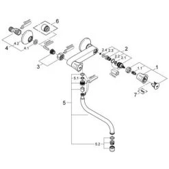 Grohe Costa Schwenk-Batterie 1/2" Chrom 31187001 -GROHE SHOP 44174350 4