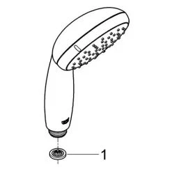 Grohe Tempesta 100 Handbrause 2 Strahlarten Chrom 27597001 -GROHE SHOP 44174535 5
