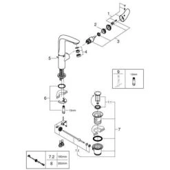 Grohe Eurostyle Einhand-Waschtischbatterie 1/2" L-Size Chrom 23718003 -GROHE SHOP 44174610 5