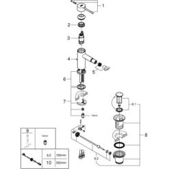 Grohe Essence Einhand-Bidetbatterie 1/2" Chrom 24178001 11 Grohe Essence Einhand-Bidetbatterie 1/2" Chrom 24178001 -GROHE SHOP 44174899 5