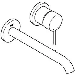 Grohe Essence 2-Loch-Waschtischbatterie Supersteel 29193DC1 -GROHE SHOP 44174915 2