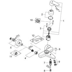 Grohe Eurodisc Cosmopolitan Einhand-Wannenbatterie 1/2" Chrom 33390002 11 Grohe Eurodisc Cosmopolitan Einhand-Wannenbatterie 1/2" Chrom 33390002 -GROHE SHOP 44175469 5