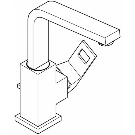 Grohe Eurocube Einhand-Waschtischbatterie 1/2" L-Size Chrom 2313500E 5 Grohe Eurocube Einhand-Waschtischbatterie 1/2" L-Size Chrom 2313500E – Bild 3