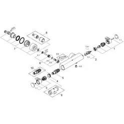 Grohe Grohtherm 2000 Thermostat-Brausebatterie 1/2" Chrom 34169001 8 Grohe Grohtherm 2000 Thermostat-Brausebatterie 1/2" Chrom 34169001 -GROHE SHOP 44175843 2