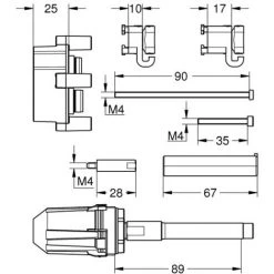 Grohe Universal-Verlängerungsset 25 Mm 14056000 -GROHE SHOP 44176008 3