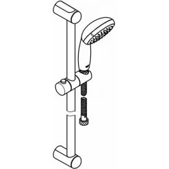 Grohe Tempesta 100 Brausestangenset 3 Strahlarten Chrom 27796001 7 Grohe Tempesta 100 Brausestangenset 3 Strahlarten Chrom 27796001 -GROHE SHOP 44176033 2