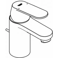 Grohe Eurosmart Cosmopolitan Einhand-Waschtischbatterie 1/2" S-Size Chrom 3282500E -GROHE SHOP 44176078 3