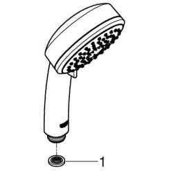 Grohe Tempesta Cosmopolitan 100 Handbrause 3 Strahlarten Chrom 27574002 -GROHE SHOP 44176148 5