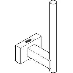 Grohe Reservepapierhalter Essentials Cube Wandmontage Metall Chrom 40623001 -GROHE SHOP 49936531 4