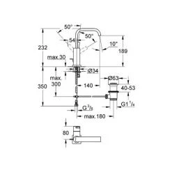 Waschtischmischer Mit Hohem Auslauf ALLURE Grohe -GROHE SHOP 51539452 2