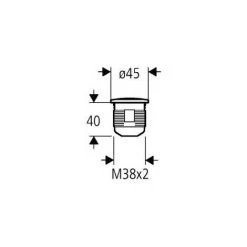 Druckknopf Loch Durchmesser 40mm Grohe -GROHE SHOP 51572593 2