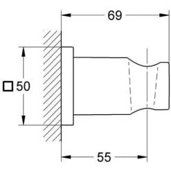 Grohe Rainshower Handbrausehalter Chrom 27075000 9 Grohe Rainshower Handbrausehalter Chrom 27075000 -GROHE SHOP 54084150 4