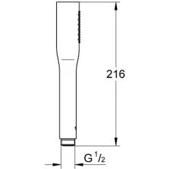 Grohe Euphoria Cosmopolitan Stick Handbrause, 1 Strahlart -GROHE SHOP 55341587 2